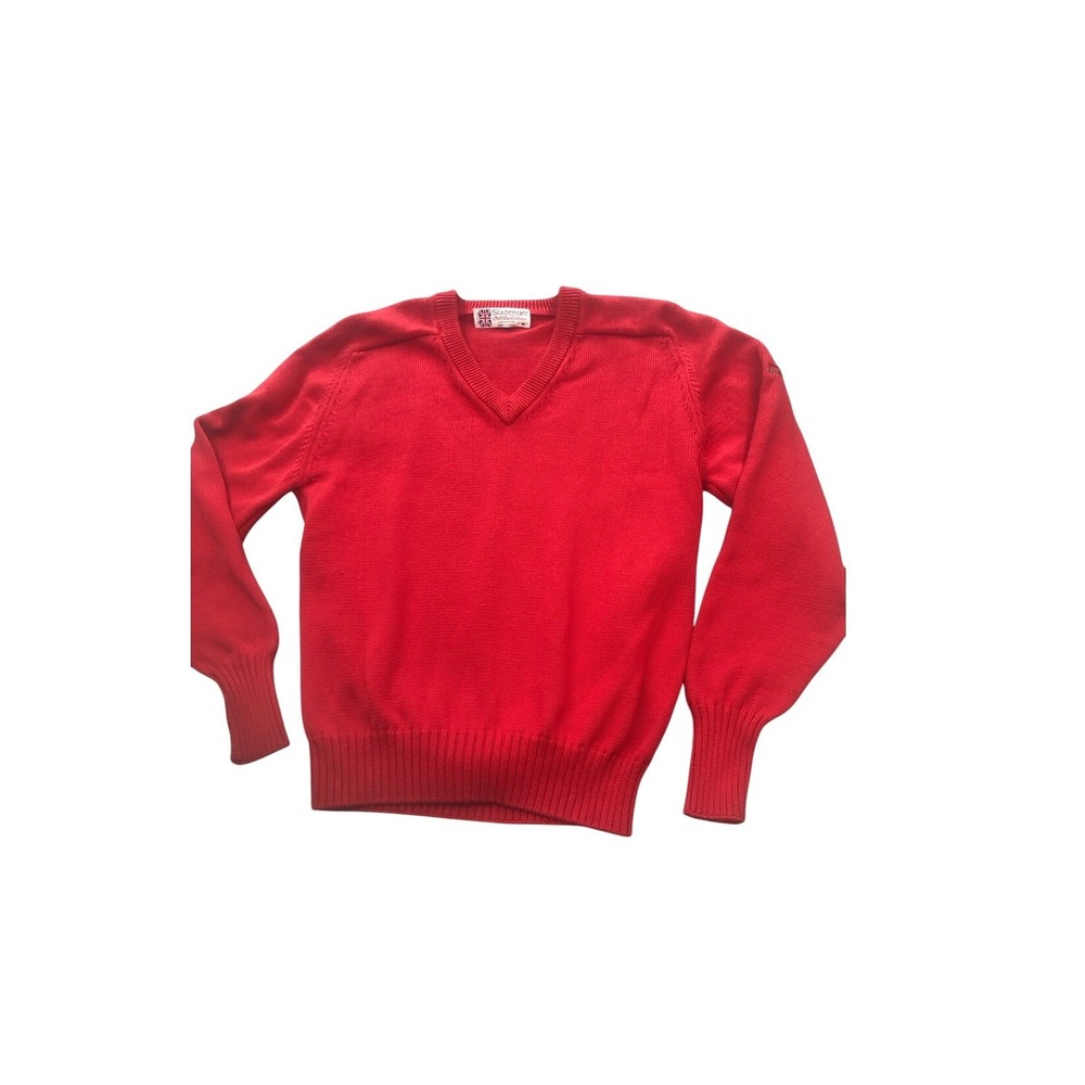 Slazenger Men's red knit sweater V-Neck Golf Shop Collection Size Medium‎